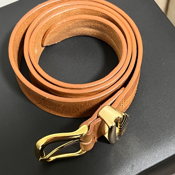 Aureum Belt Cognac and Gold; XS/S (NO. 3 Belt) - Picture 2 of 4